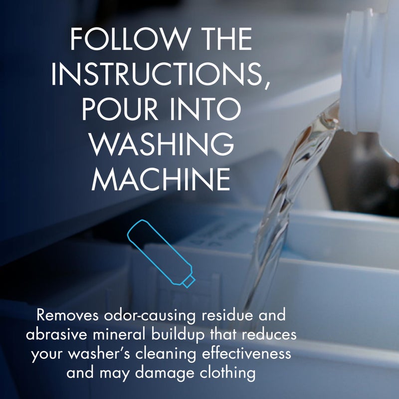 Glisten Washing Machine Cleaner, Helps Remove Odor, Buildup, and Limescale, Fresh Scent, Made in the USA, 12 Ounce Bottle, 3-Pack - Image 3